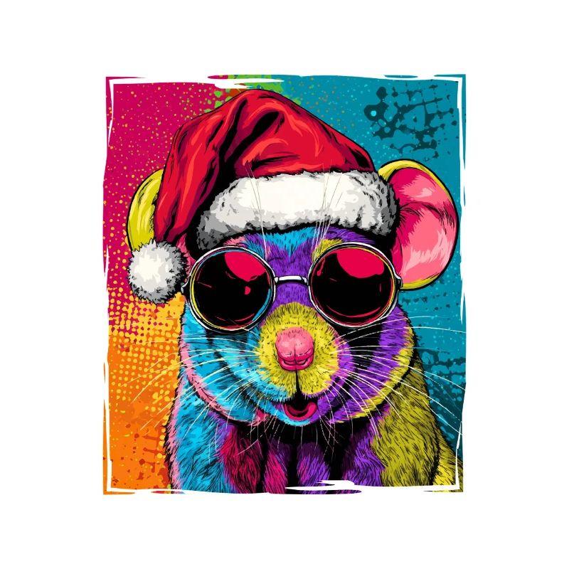 Mouse Christmas Portrait