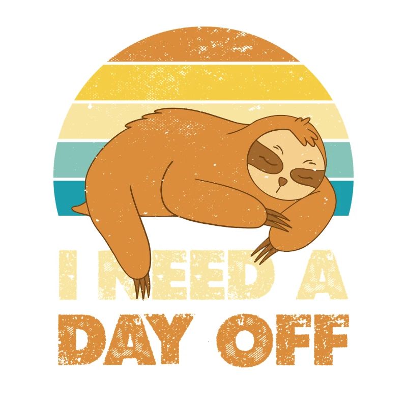 Sleeping Sloth Holiday Day