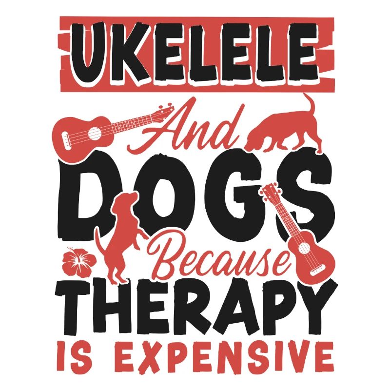 Hawaiian Ukulele Uke Dog Ukulele
