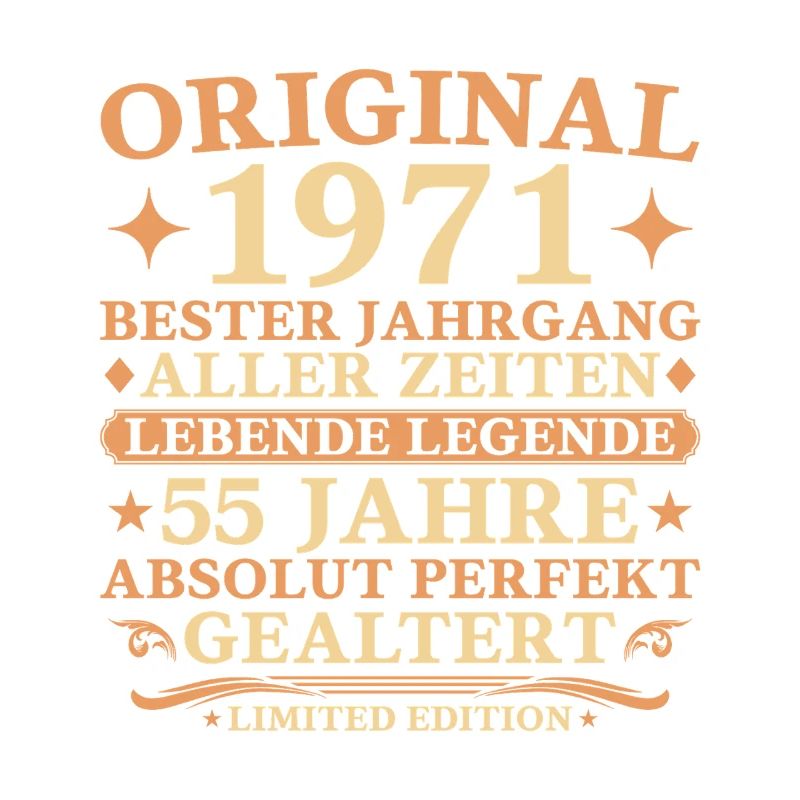 Original 1971 Year 55th Birthday Gift