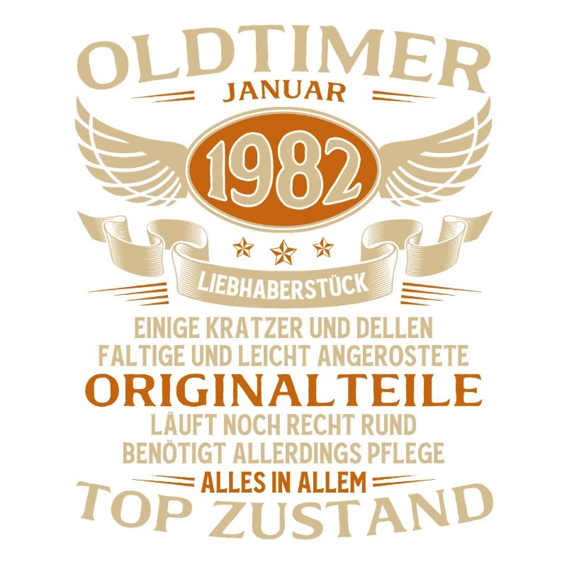 44. Geburtstag Geschenk Oldtimer Januar 1982