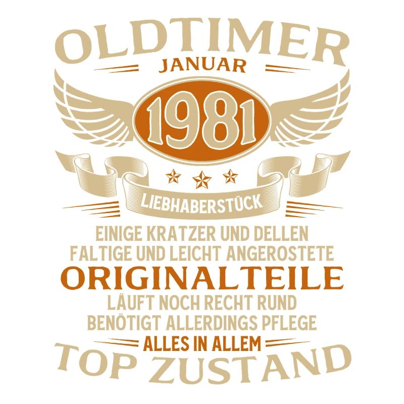 45. Geburtstag Geschenk Oldtimer Januar 1981