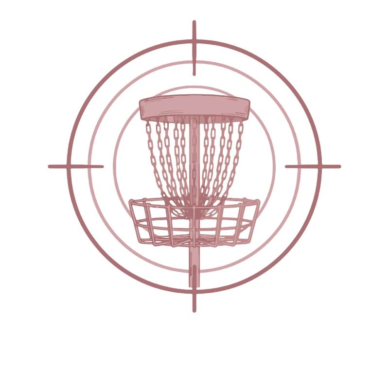 Disc Golf Basket Target Funny Disc Golfer Flying