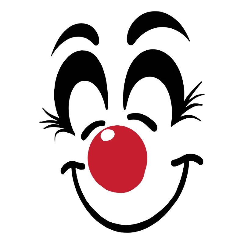 Carnaval du visage de clown joyeux Carnaval Carnaval