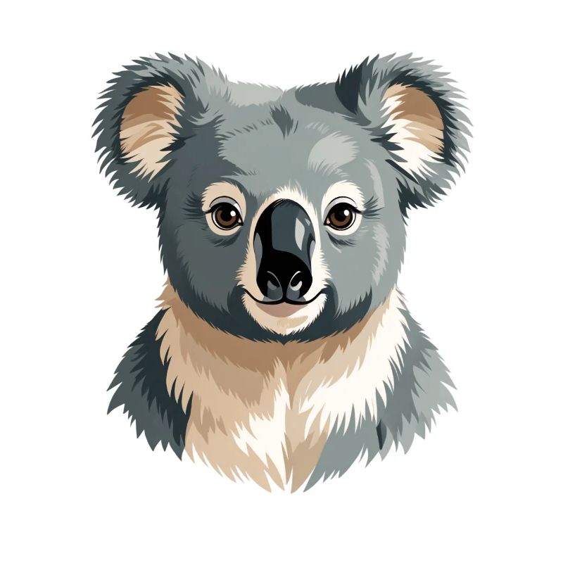 Gentle Koala Portrait