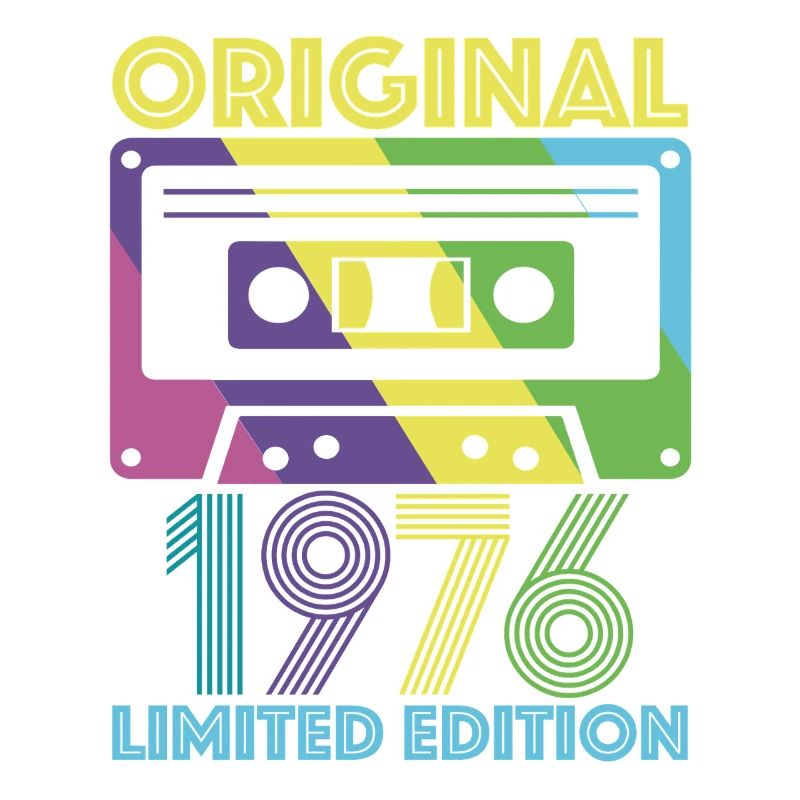 Original 1976 Cassette 50e Anniversaire 50 ans Tee