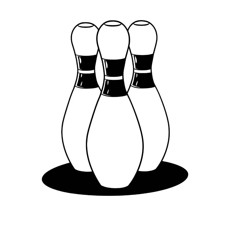 Look de dessin animé de bowling