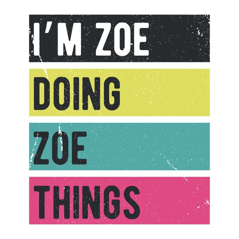I’m Zoe Doing Zoe Things Retro Colors