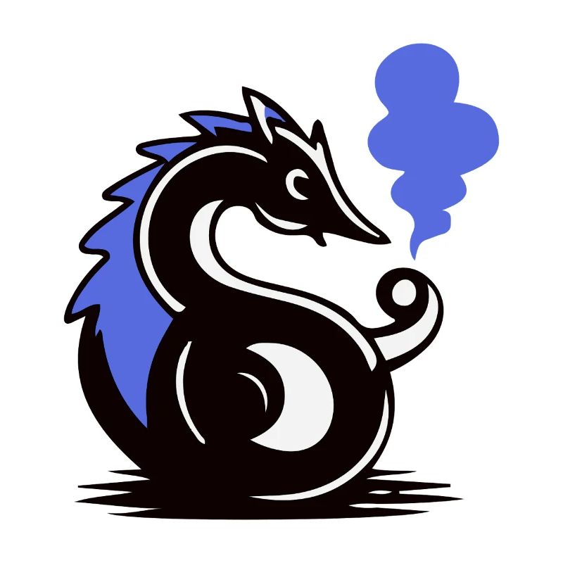 Blauer Glut-Seepferdchen