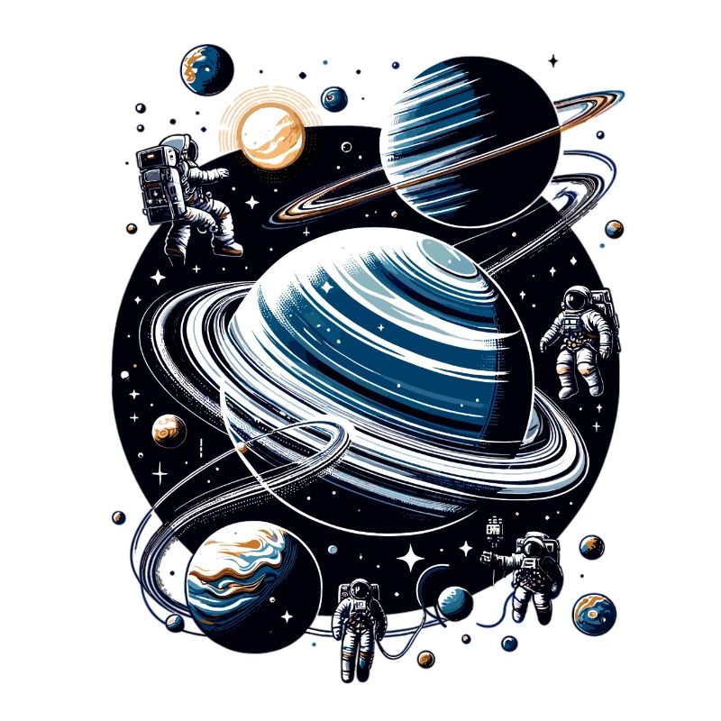 Ringed planet orbit: Astronauts