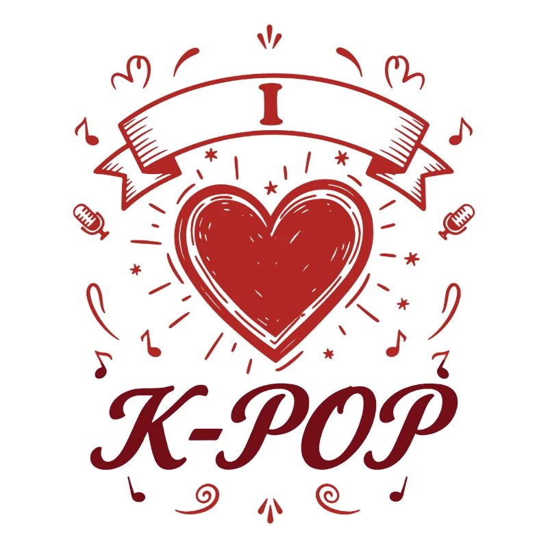 Pop coréenne Je K-Pop Musique coréenne Amour mignon Kpop