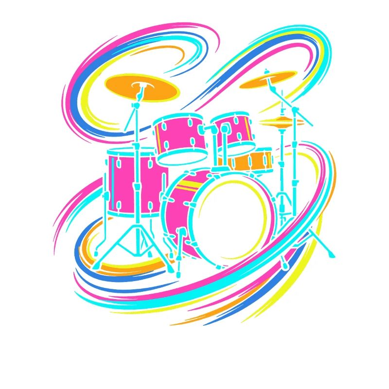 Colorful drums