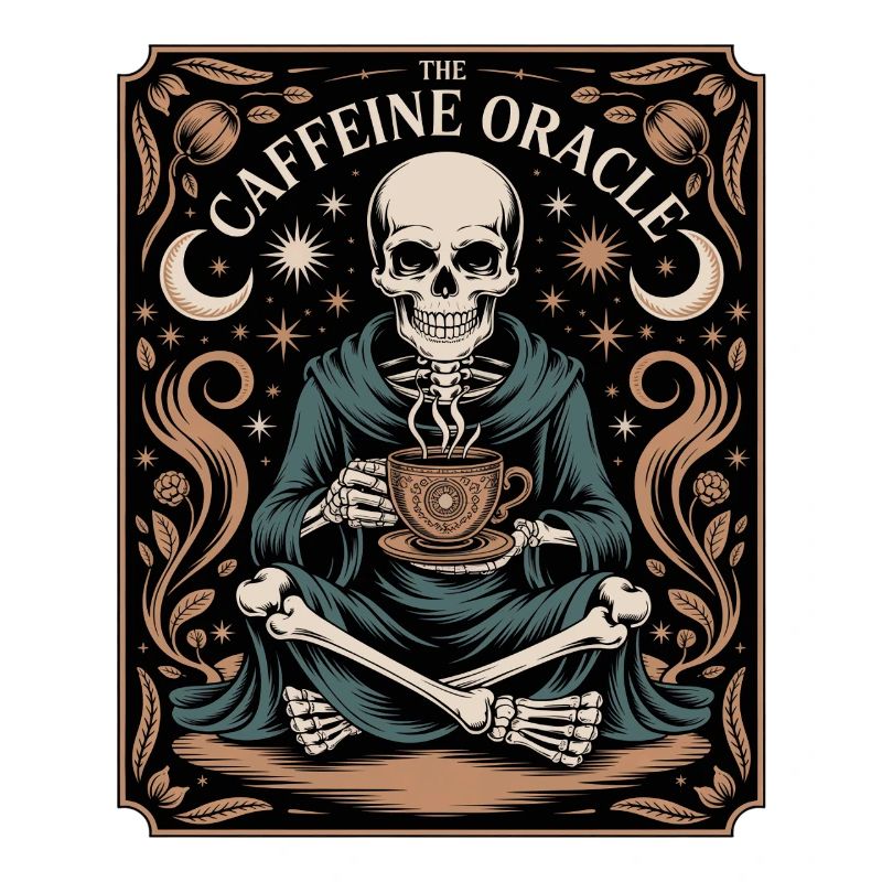 The Caffeine Oracle Skelett Kaffee Orakel