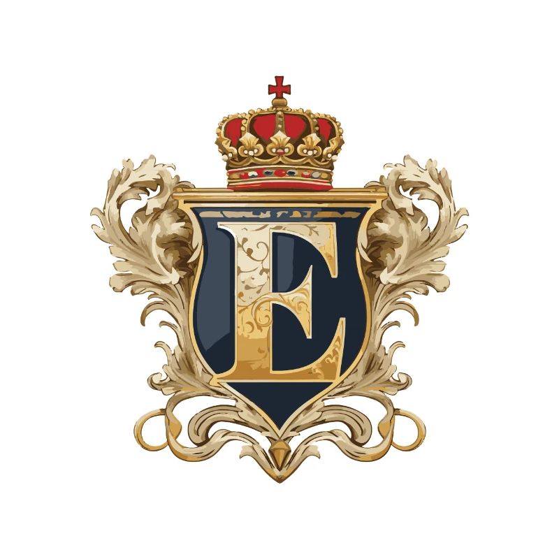 E Letter Name Crown
