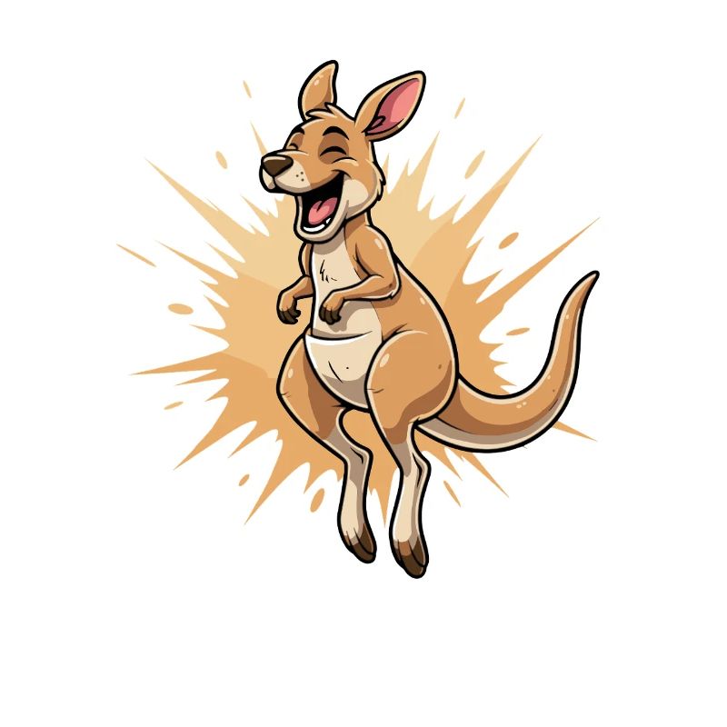 Kangaroo Laugh Leap