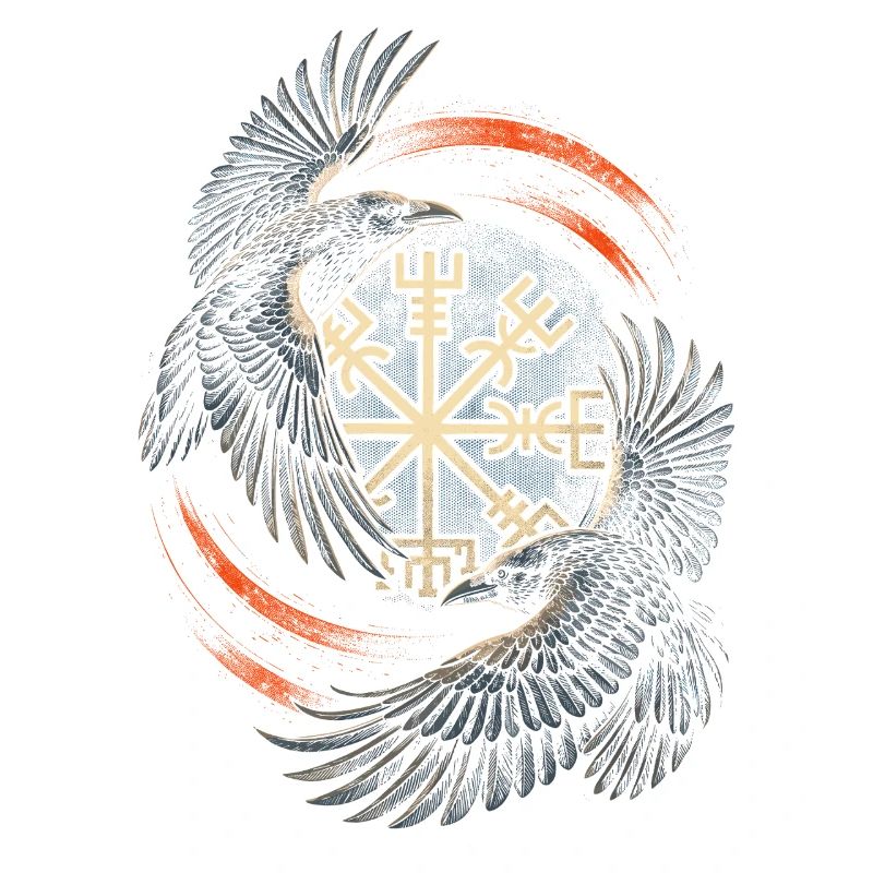 Scandinavian Viking Ravens