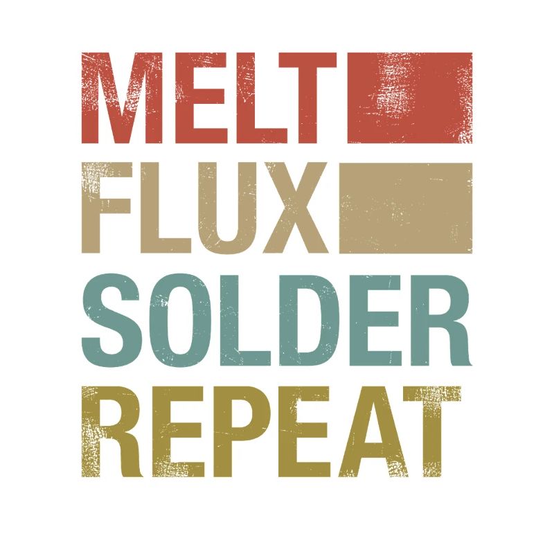 Soldering PCB Melt Flux Solder Electronics Hobby Retro