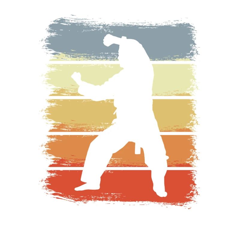 Vintage Karateka Drawing