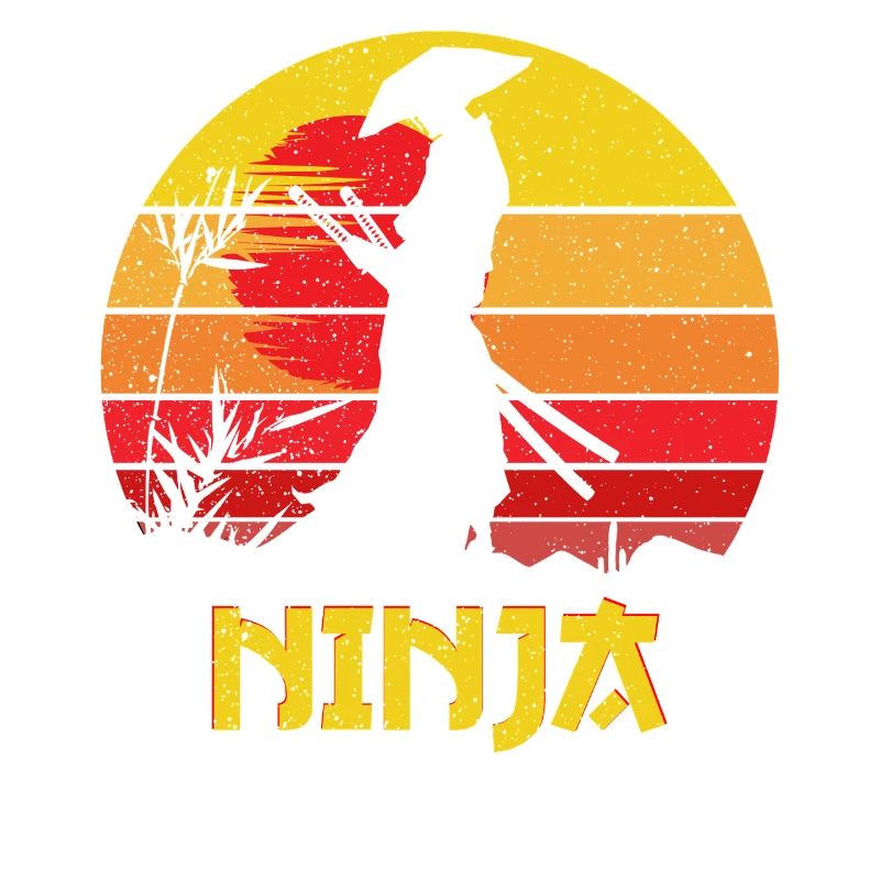 Sunset Ninja Silhouette