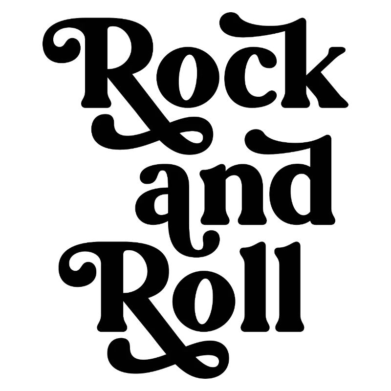 Vintage Rock and Roll Typography Design