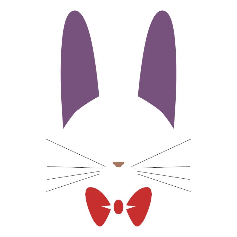 Chat Jiji noir mignon avec nœud papillon rouge