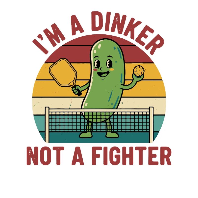 Pickleball-lustiger Spieler Pickle Ball Ich bin ein Dinker