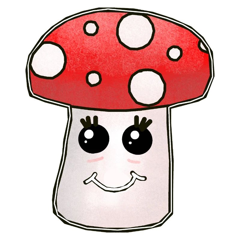 Kawaii Mushroom Toadstool Mushrooms