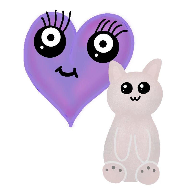 Cœurs de Chat Animaux de compagnie Chats