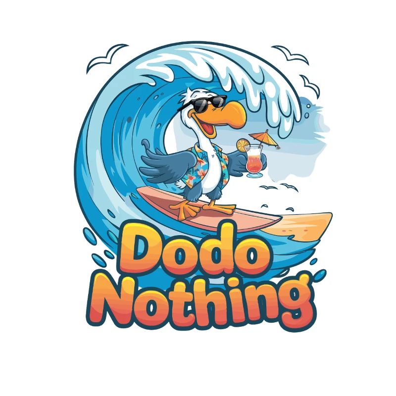  Dodo Nothing Lustiger Surfender Dodo Vogel Sommer