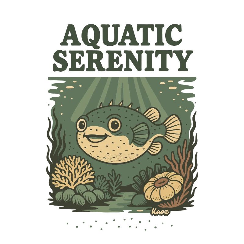 Wasser-Serenity-Kugelfisch