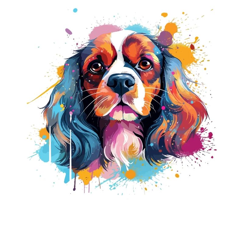 Cavalier King Charles Spaniel Chien Coloré