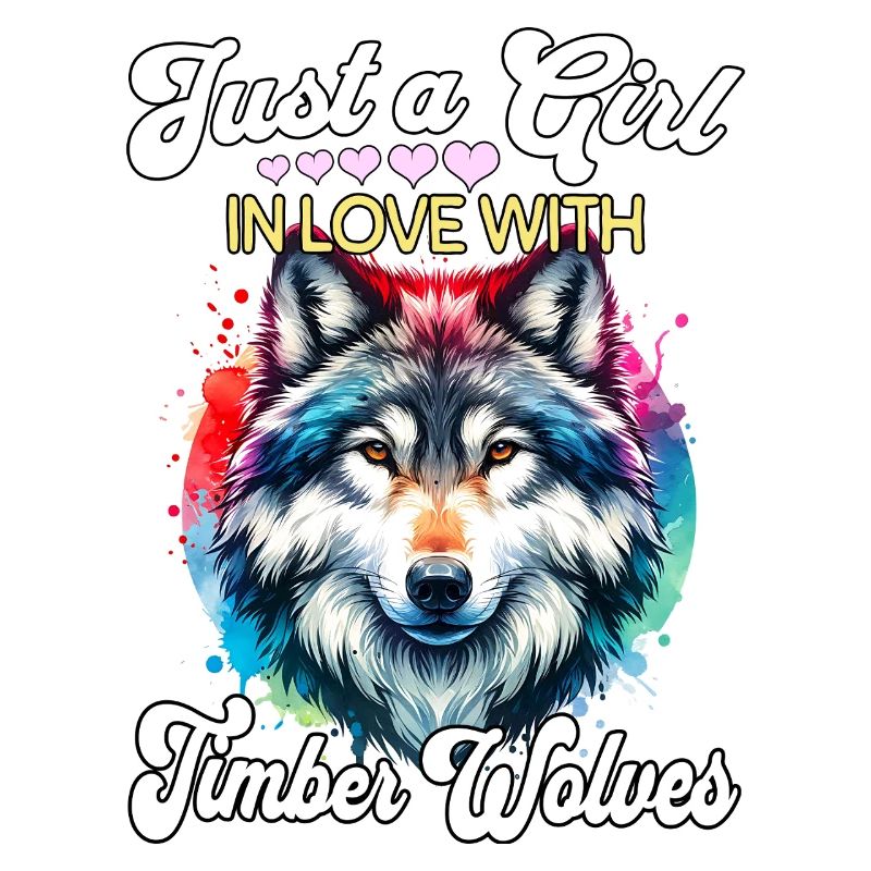 Grauwolf Mädchen Timber Wolf