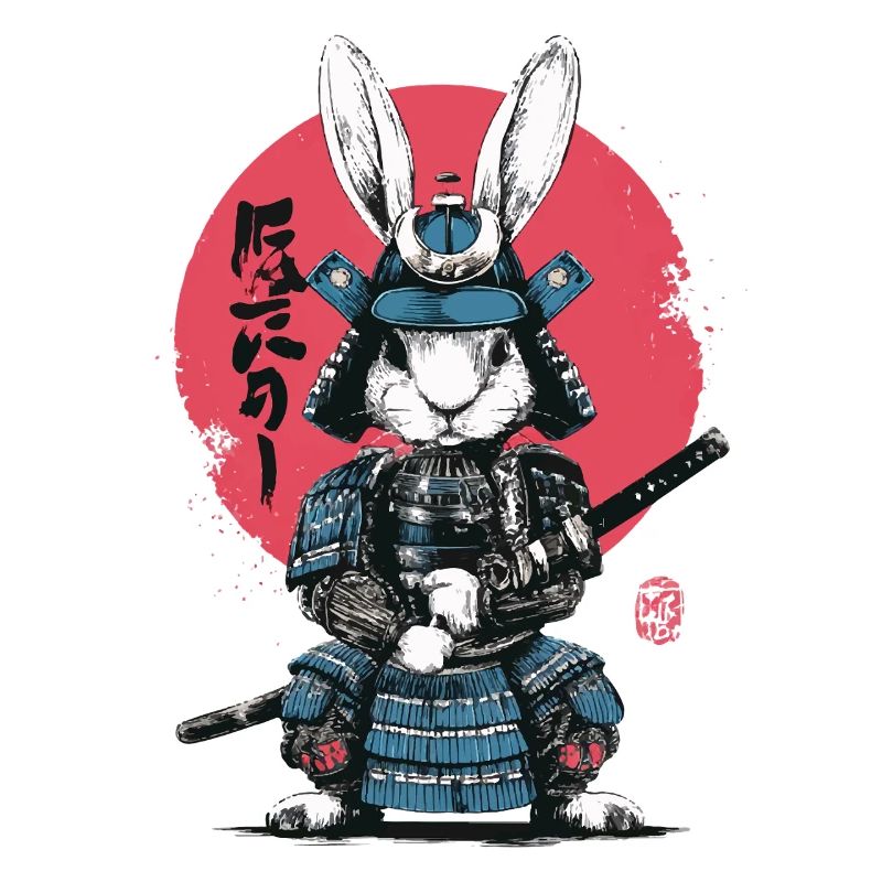 Bunny Samurai in Armor