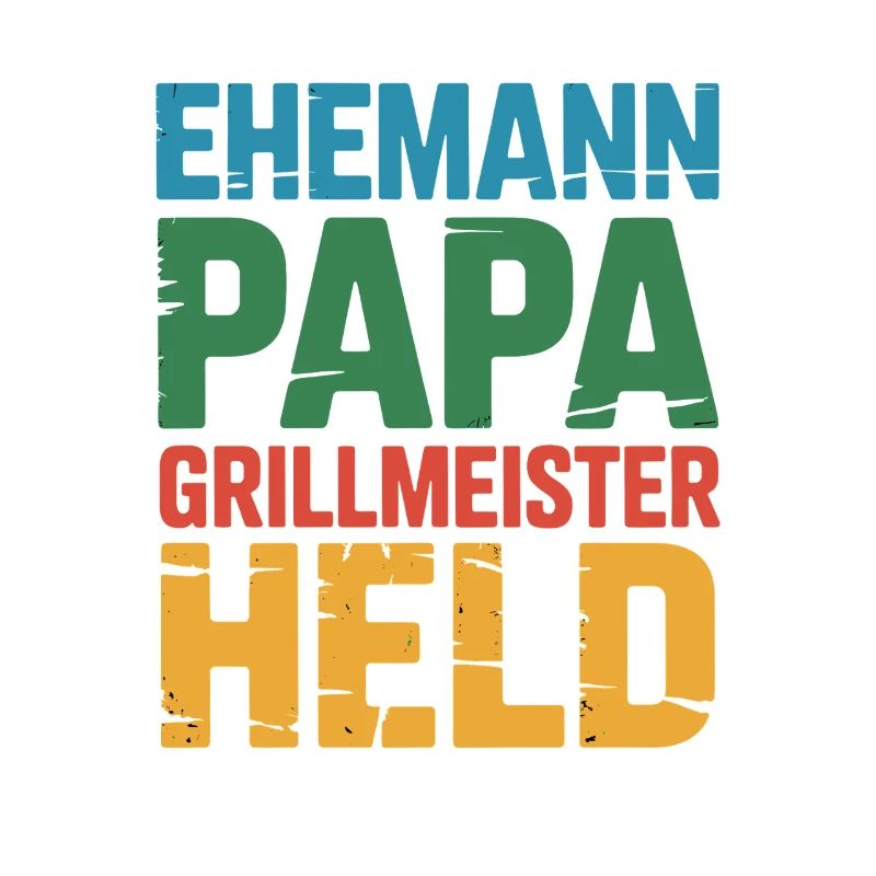 Papa Ehemann Grillheld Grillmeister Geschenk