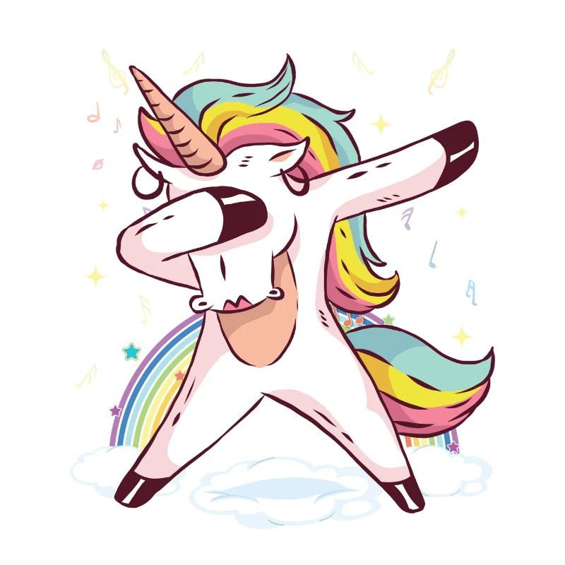 Regenbogen-Einhorn-Tanz-Vibes