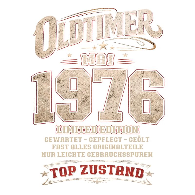 50. Geburtstag Geschenk Mann Oldtimer Mai 1976