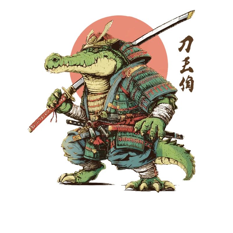 Gator Samurai Warrior
