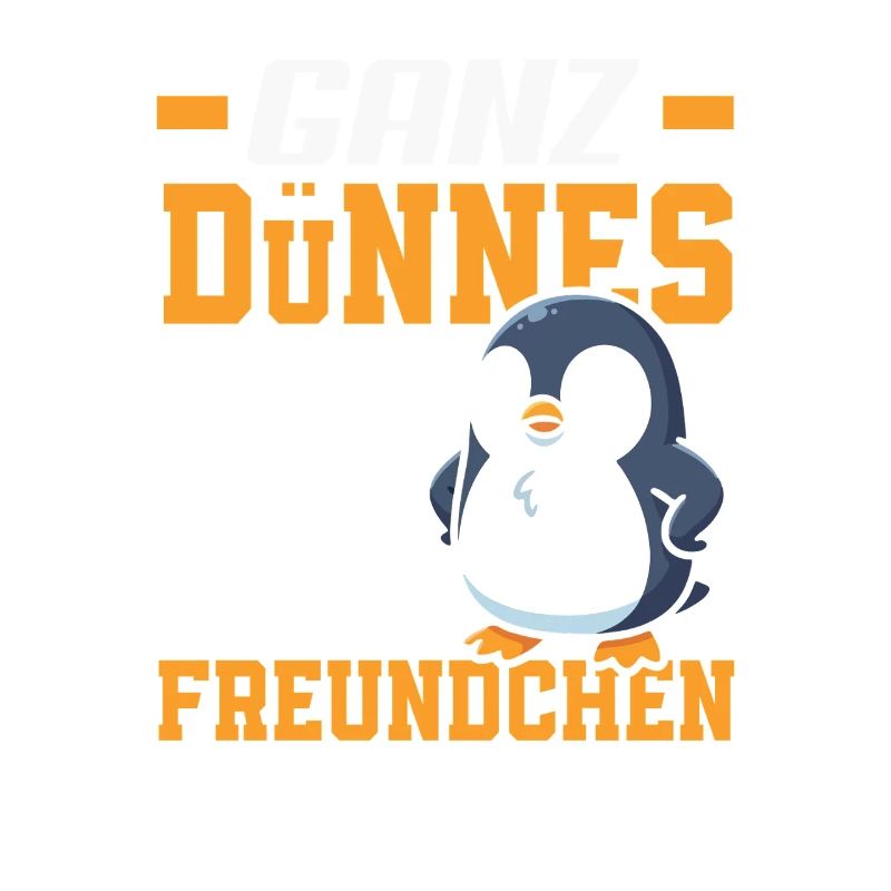 Ganz dünnes Eis Freundchen Pinguin