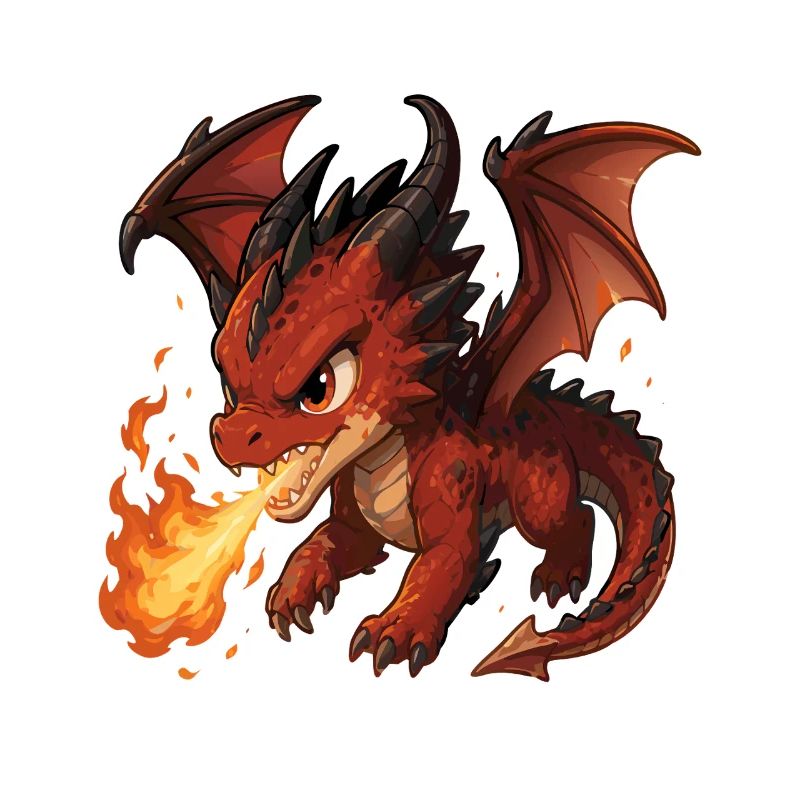 Souffle de Feu du Dragon Rouge