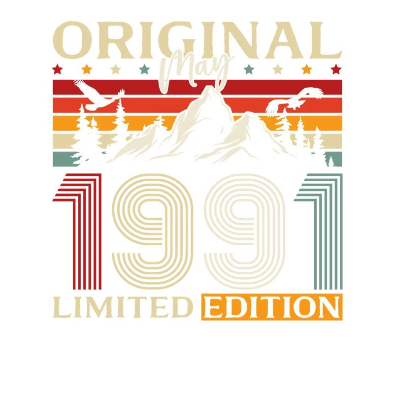 Cadeau du 35e anniversaire Original mai 1991