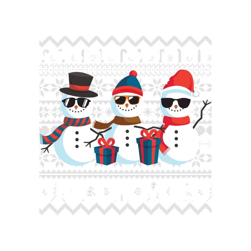 Snowmies Weihnachten Vilain Pull de Noël