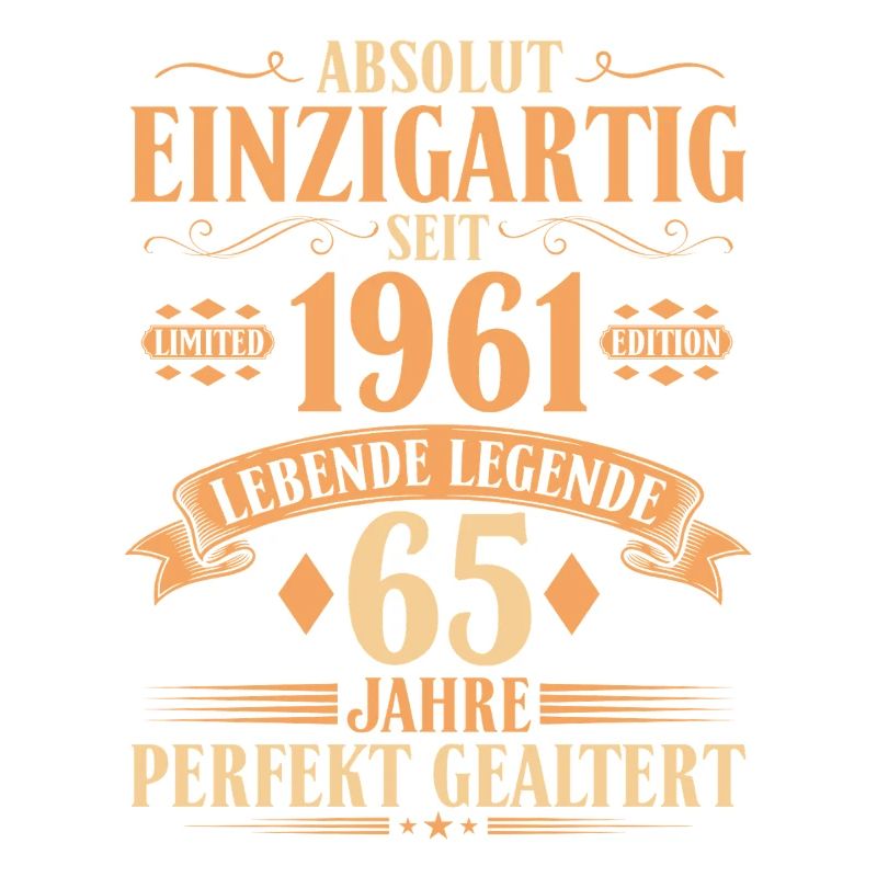 Einzigartig seit 1961 - 65. Geburtstag Vintage
