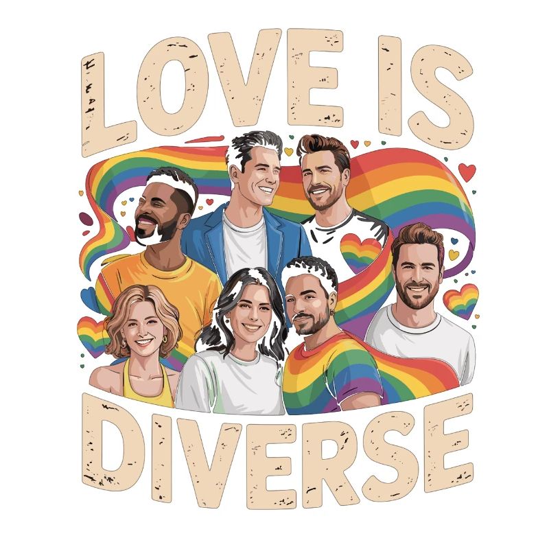 Love Is Diverse Pride Regenbogen