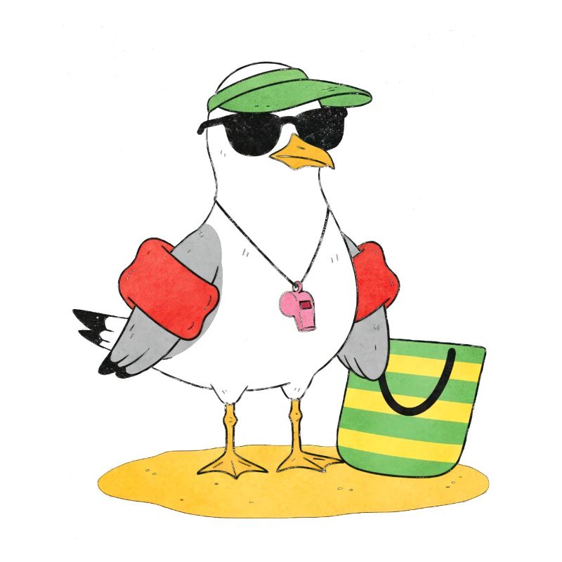 Seemöwe Strandlook