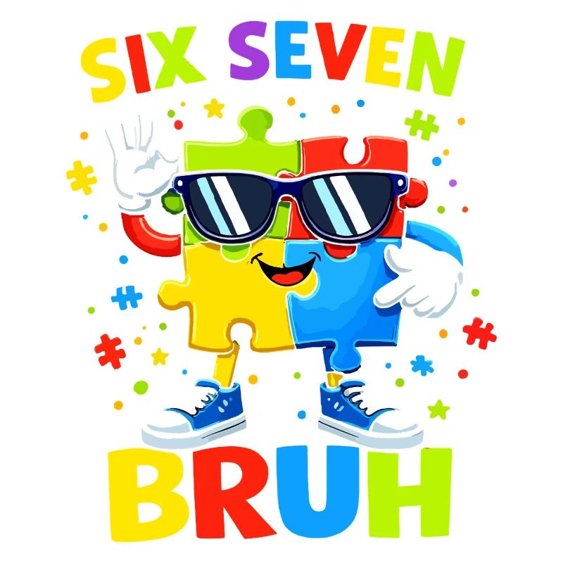Six Seven Bruh 67. Geburtstag Junge Mädchen Puzzle