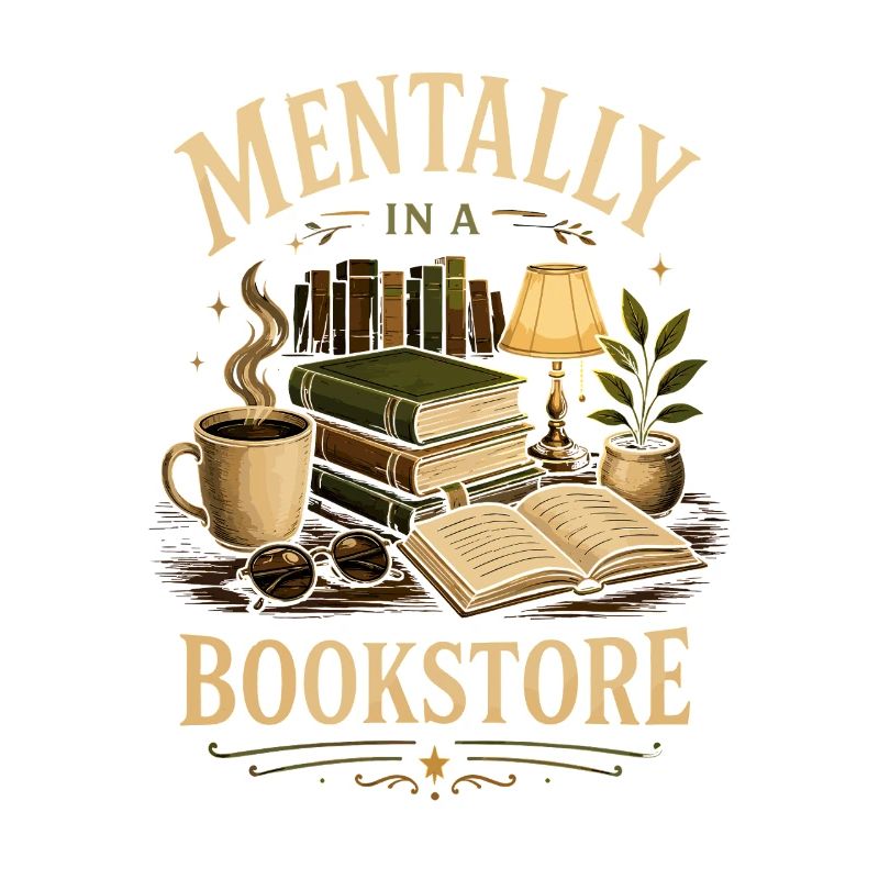Library Bookworm Fiction Fan Design