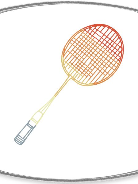 Badminton Racket Sketch