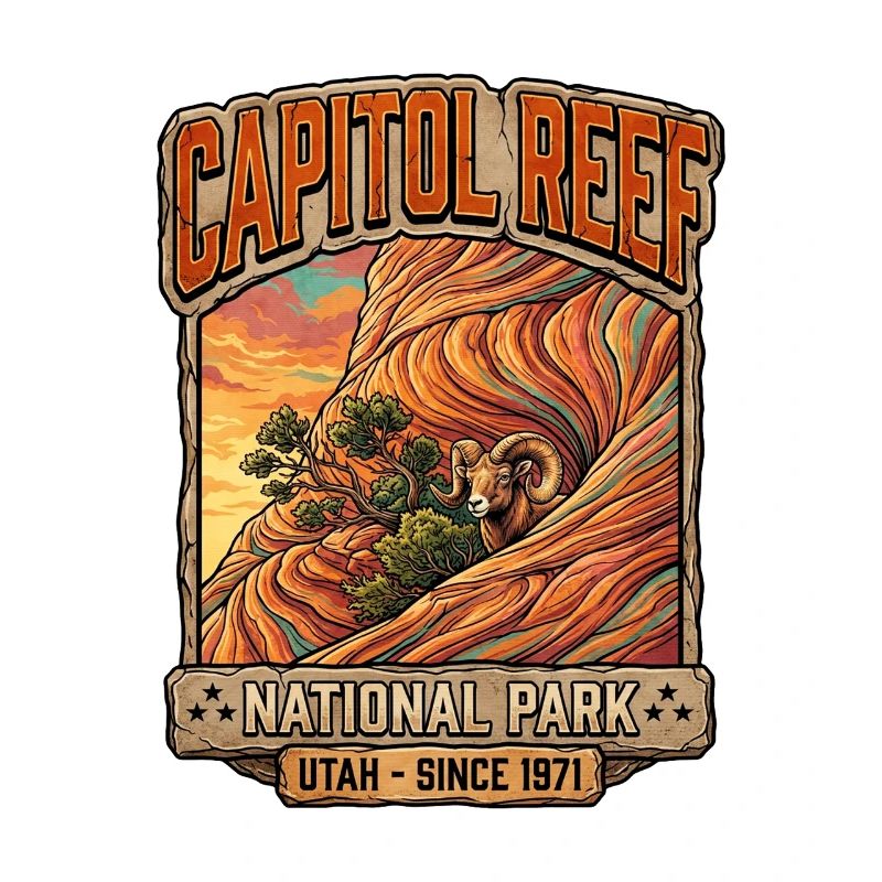 Capitol Reef Ram Desert Patch