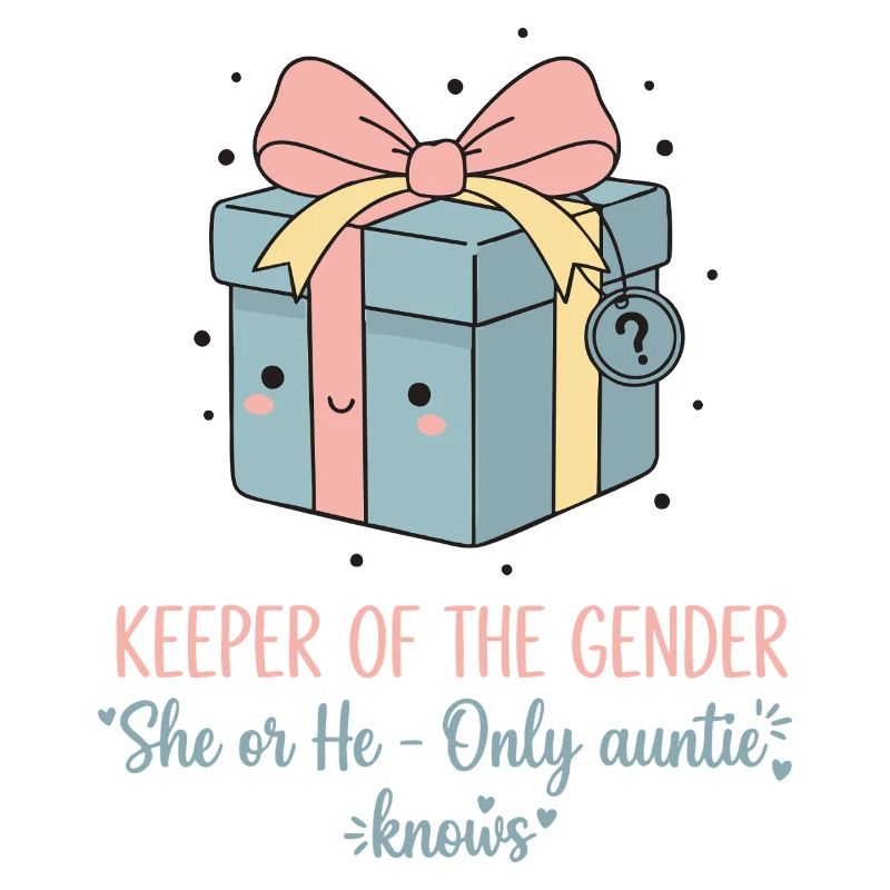 Gender Reveal Hüter des Geschlechts, das sie oder er