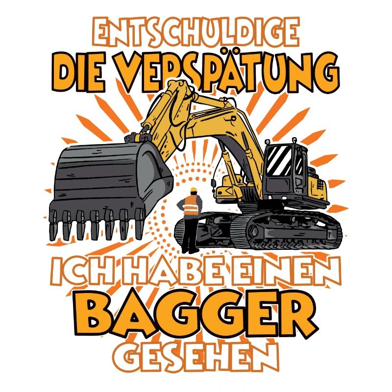 Ich habe einen Bagger gesehen Bagger